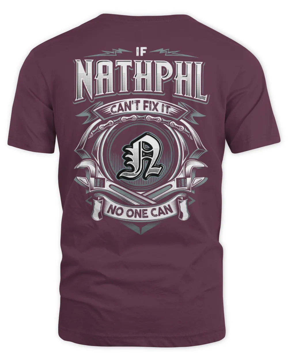 NATHPHL AP81-K4-626 - Personalized Ahmed Quote Apparel “If Ahmed Can't Fix It, No One Can” - Unisex Standard T-Shirt - Maroon