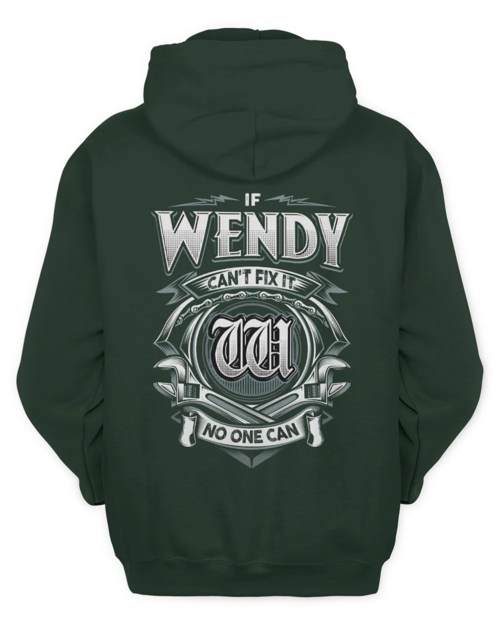 WENDY AP81-K4-626 - Personalized Ahmed Quote Apparel “If Ahmed Can't Fix It, No One Can” - Unisex Hoodie - Forest Green