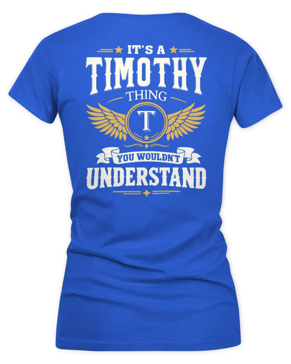 TIMOTHY KT06-M008 It’s a [NAME] Thing – You Wouldn’t Understand | Personalized Vintage T-Shirt - Women's V-Neck T-Shirt - Royal