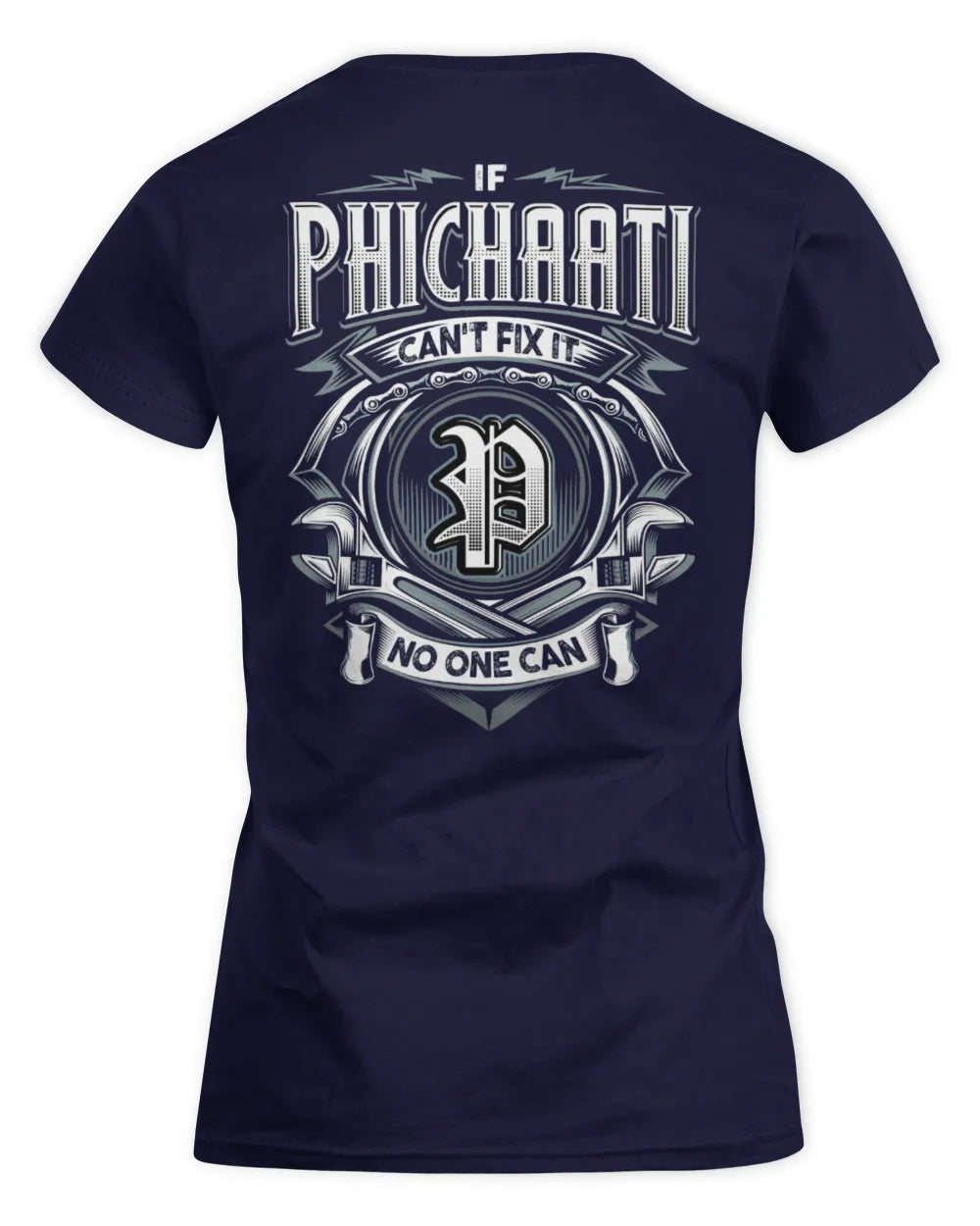 PHICHAATI AP81-K4-626 - Personalized Ahmed Quote Apparel “If Ahmed Can't Fix It, No One Can” - Women's Standard T-Shirt - Navy