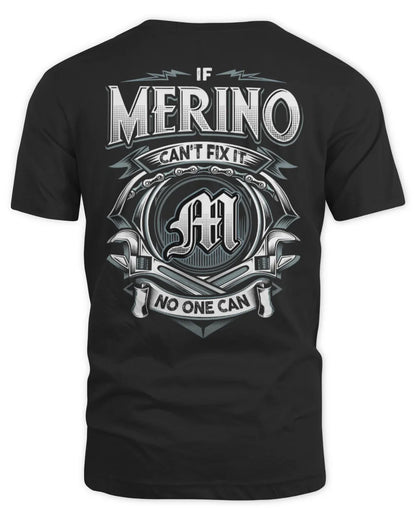 MERINO AP81-K4-626 - Personalized Ahmed Quote Apparel “If Ahmed Can't Fix It, No One Can” - Unisex Standard T-Shirt - Black