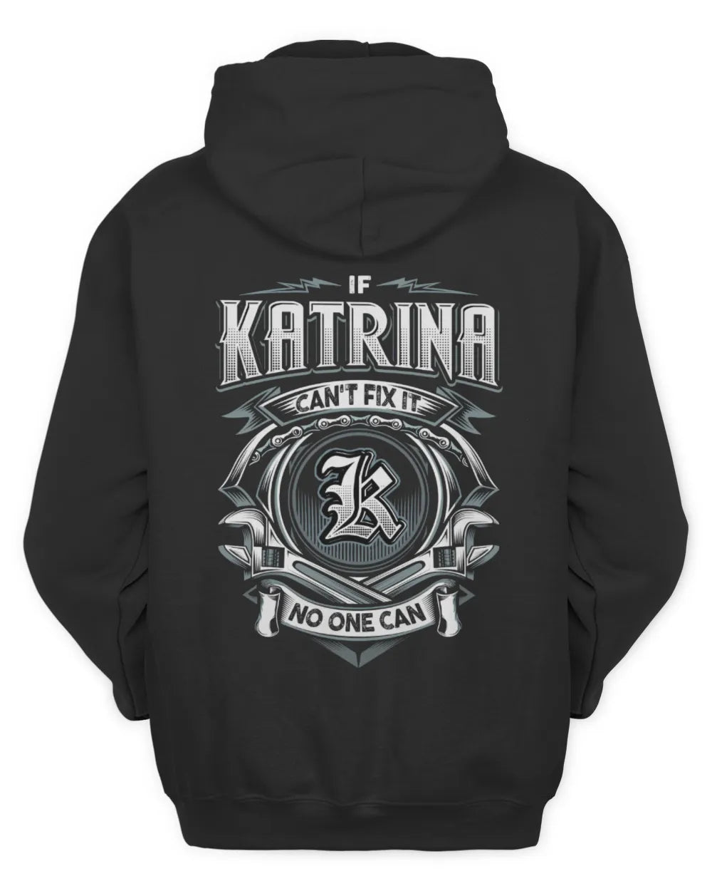 KATRINA AP81-K4-626 - Personalized Ahmed Quote Apparel “If Ahmed Can't Fix It, No One Can” - Unisex Hoodie - Black