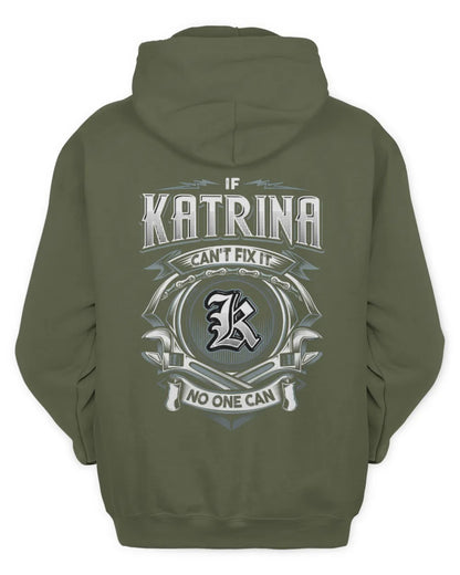 KATRINA AP81-K4-626 - Personalized Ahmed Quote Apparel “If Ahmed Can't Fix It, No One Can” - Unisex Hoodie - Military Green