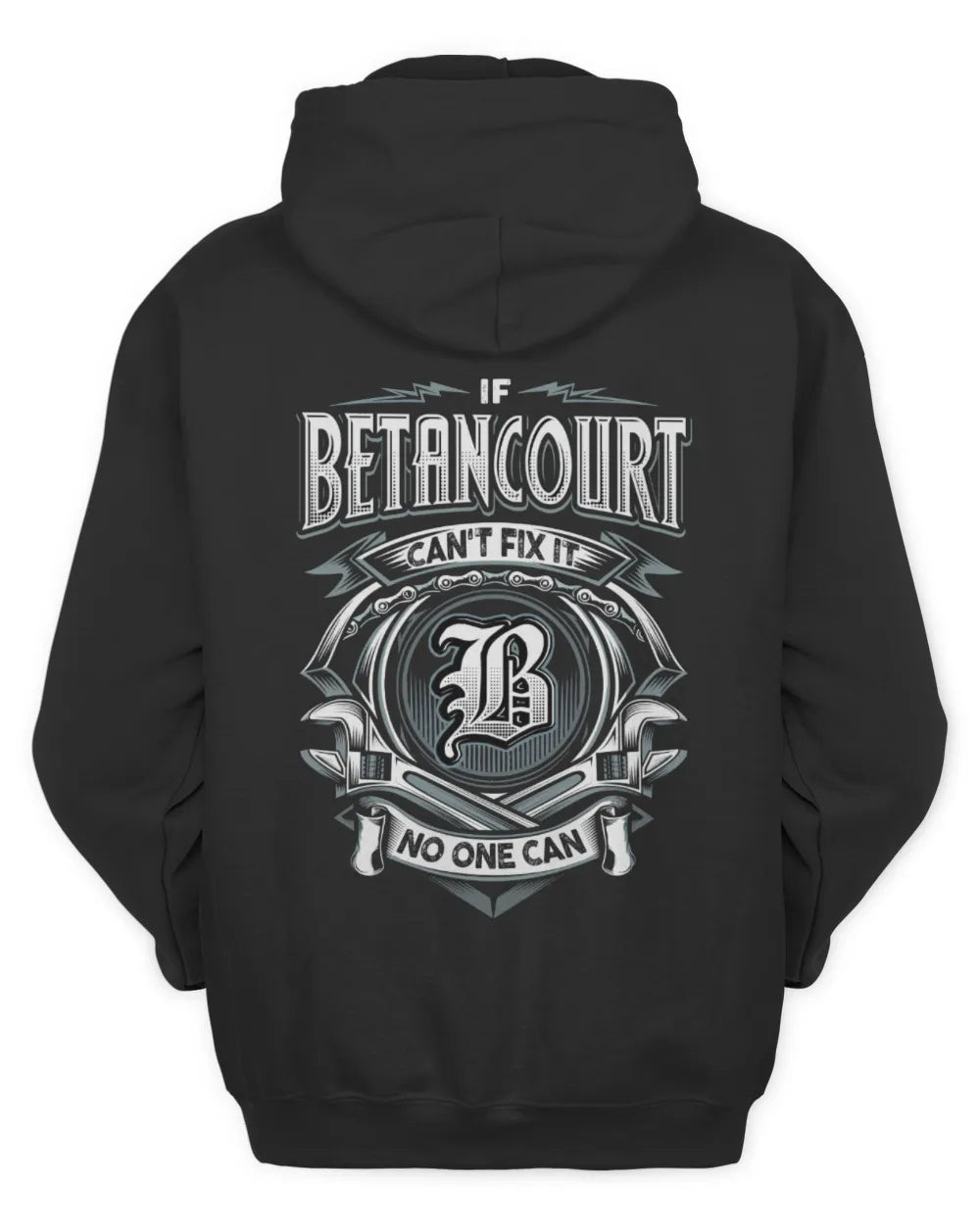 BETANCOURT AP81-K4-626 - Personalized Ahmed Quote Apparel “If Ahmed Can't Fix It, No One Can” - Unisex Hoodie - Black