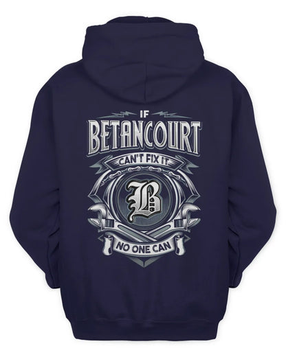 BETANCOURT AP81-K4-626 - Personalized Ahmed Quote Apparel “If Ahmed Can't Fix It, No One Can” - Unisex Hoodie - Navy