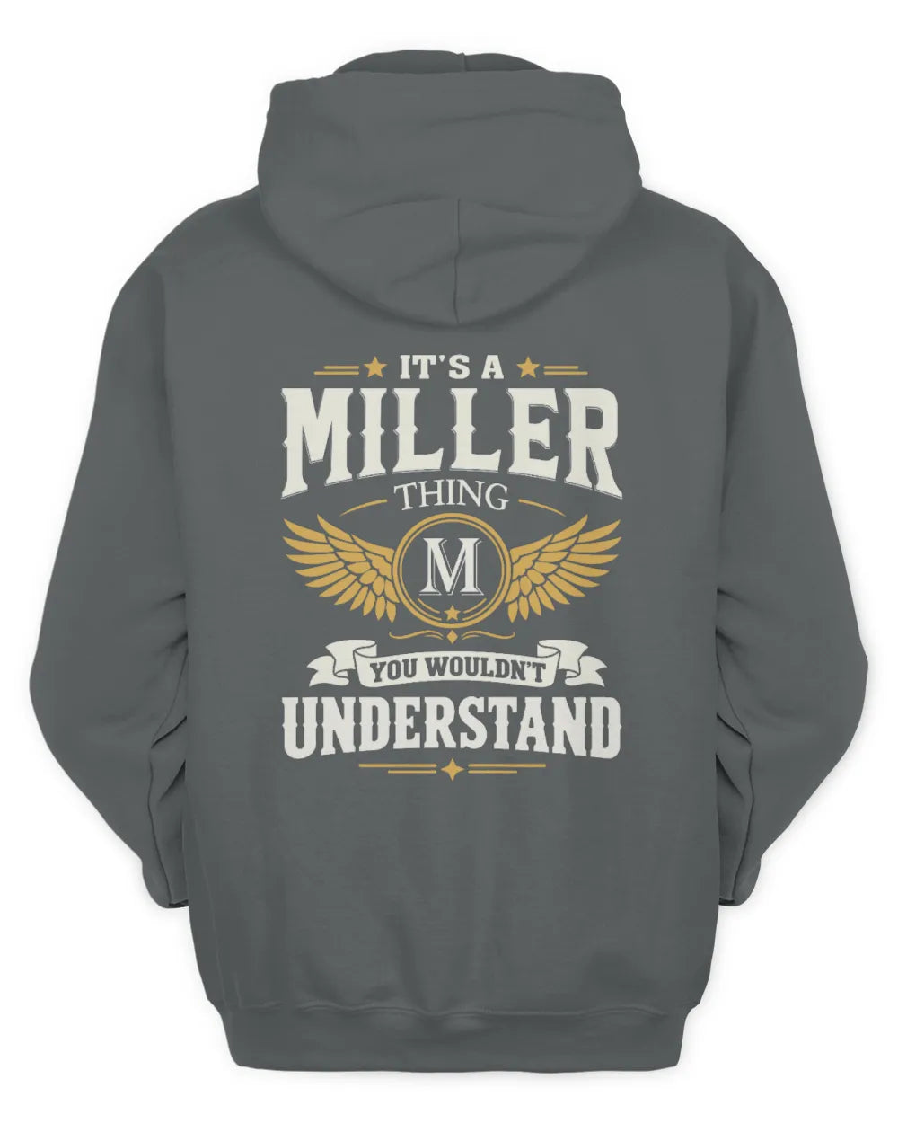 MILLER KT06-M008 It’s a [NAME] Thing – You Wouldn’t Understand | Personalized Vintage T-Shirt - Unisex Hoodie - Charcoal