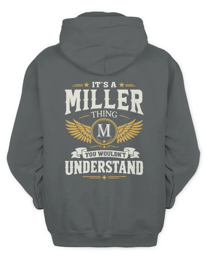 MILLER KT06-M008 It’s a [NAME] Thing – You Wouldn’t Understand | Personalized Vintage T-Shirt - Unisex Hoodie - Charcoal