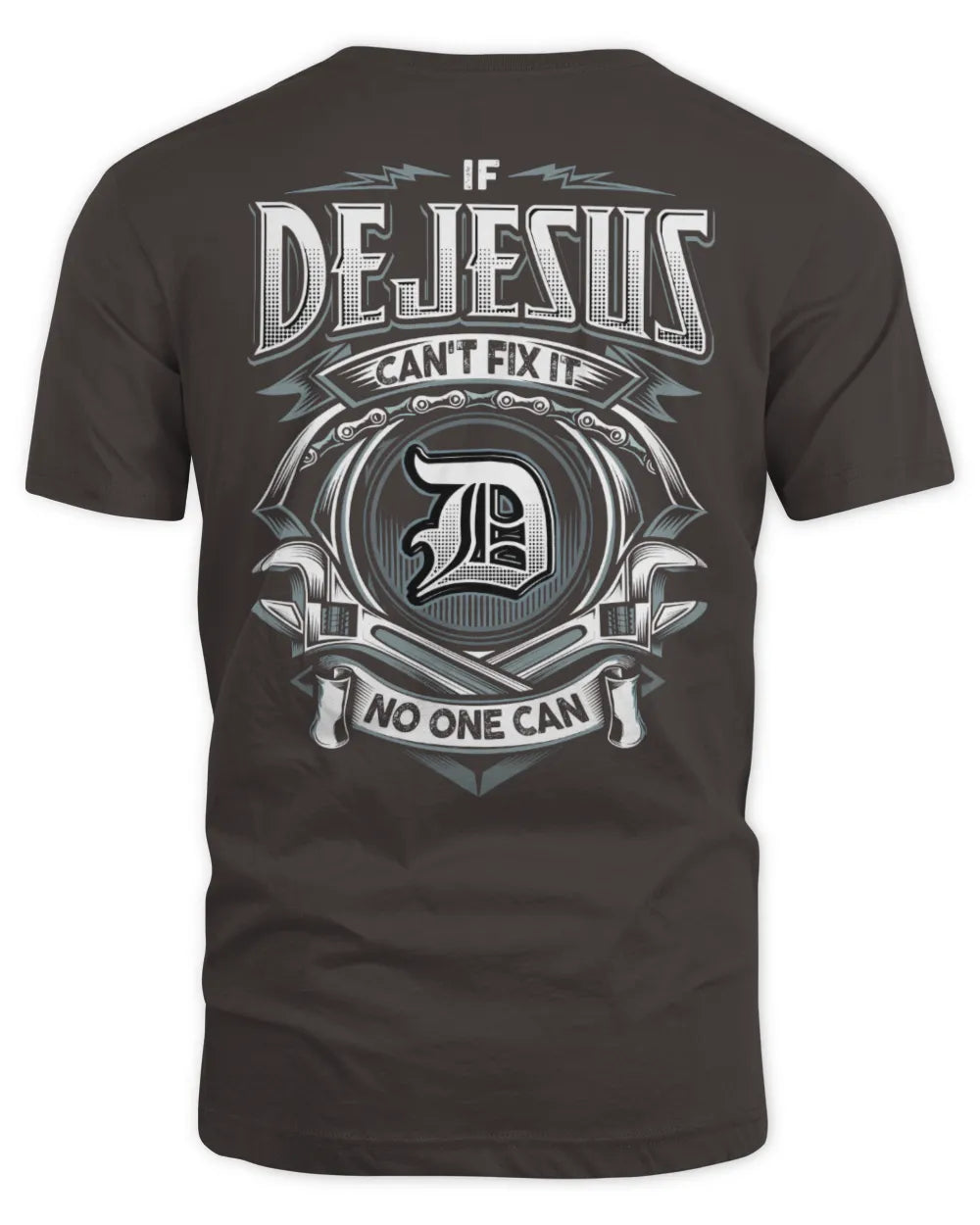 DEJESUS AP81-K4-626 - Personalized Ahmed Quote Apparel “If Ahmed Can't Fix It, No One Can” - Unisex Standard T-Shirt - Dark Chocolate