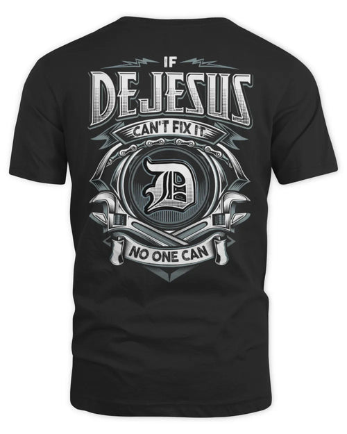 DEJESUS AP81-K4-626 - Personalized Ahmed Quote Apparel “If Ahmed Can't Fix It, No One Can” - Unisex Standard T-Shirt - Black