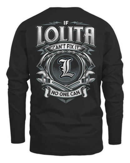 LOLITA AP81-K4-626 - Personalized Ahmed Quote Apparel “If Ahmed Can't Fix It, No One Can” - Men's Long Sleeved T-Shirt - Black