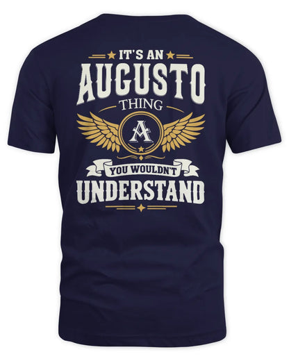 AUGUSTO KT06-M008 It’s a [NAME] Thing – You Wouldn’t Understand | Personalized Vintage T-Shirt - Unisex Standard T-Shirt - Navy