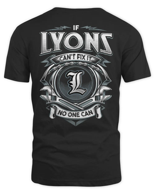 LYONS AP81-K4-626 - Personalized Ahmed Quote Apparel “If Ahmed Can't Fix It, No One Can” - Unisex Standard T-Shirt - Black