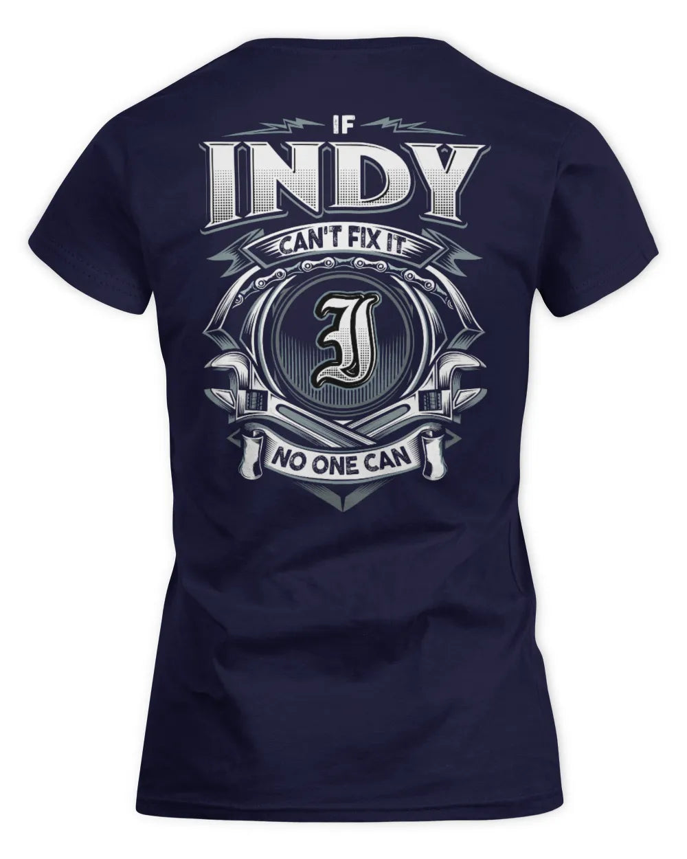 INDY AP81-K4-626 - Personalized Ahmed Quote Apparel “If Ahmed Can't Fix It, No One Can” - Women's Standard T-Shirt - Navy