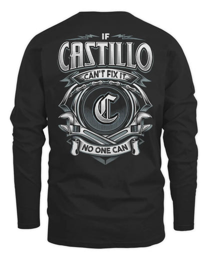 CASTILLO AP81-K4-626 - Personalized Ahmed Quote Apparel “If Ahmed Can't Fix It, No One Can” - Men's Long Sleeved T-Shirt - Black