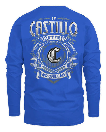 CASTILLO AP81-K4-626 - Personalized Ahmed Quote Apparel “If Ahmed Can't Fix It, No One Can” - Men's Long Sleeved T-Shirt - Royal