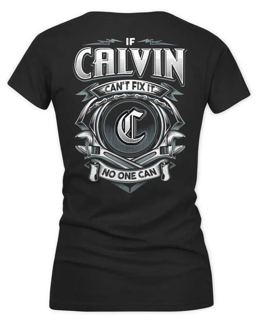 CALVIN AP81-K4-626 - Personalized Ahmed Quote Apparel “If Ahmed Can't Fix It, No One Can” - Women's V-Neck T-Shirt - Black