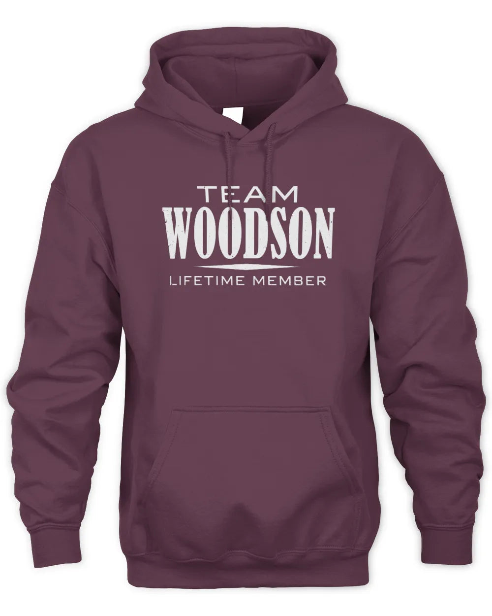 WOODSON BL62-K4-128 - Personalized “Team NAME Lifetime Member” - Unisex Hoodie - Maroon
