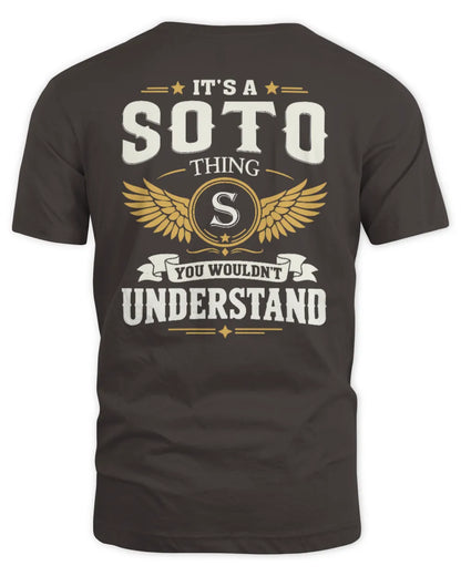 SOTO KT06-M008 It’s a [NAME] Thing – You Wouldn’t Understand | Personalized Vintage T-Shirt - Unisex Standard T-Shirt - Dark Chocolate