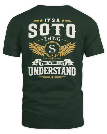 SOTO KT06-M008 It’s a [NAME] Thing – You Wouldn’t Understand | Personalized Vintage T-Shirt - Unisex Standard T-Shirt - Forest Green