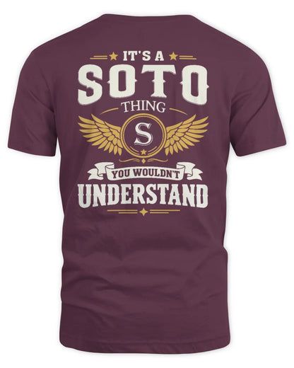 SOTO KT06-M008 It’s a [NAME] Thing – You Wouldn’t Understand | Personalized Vintage T-Shirt - Unisex Standard T-Shirt - Maroon