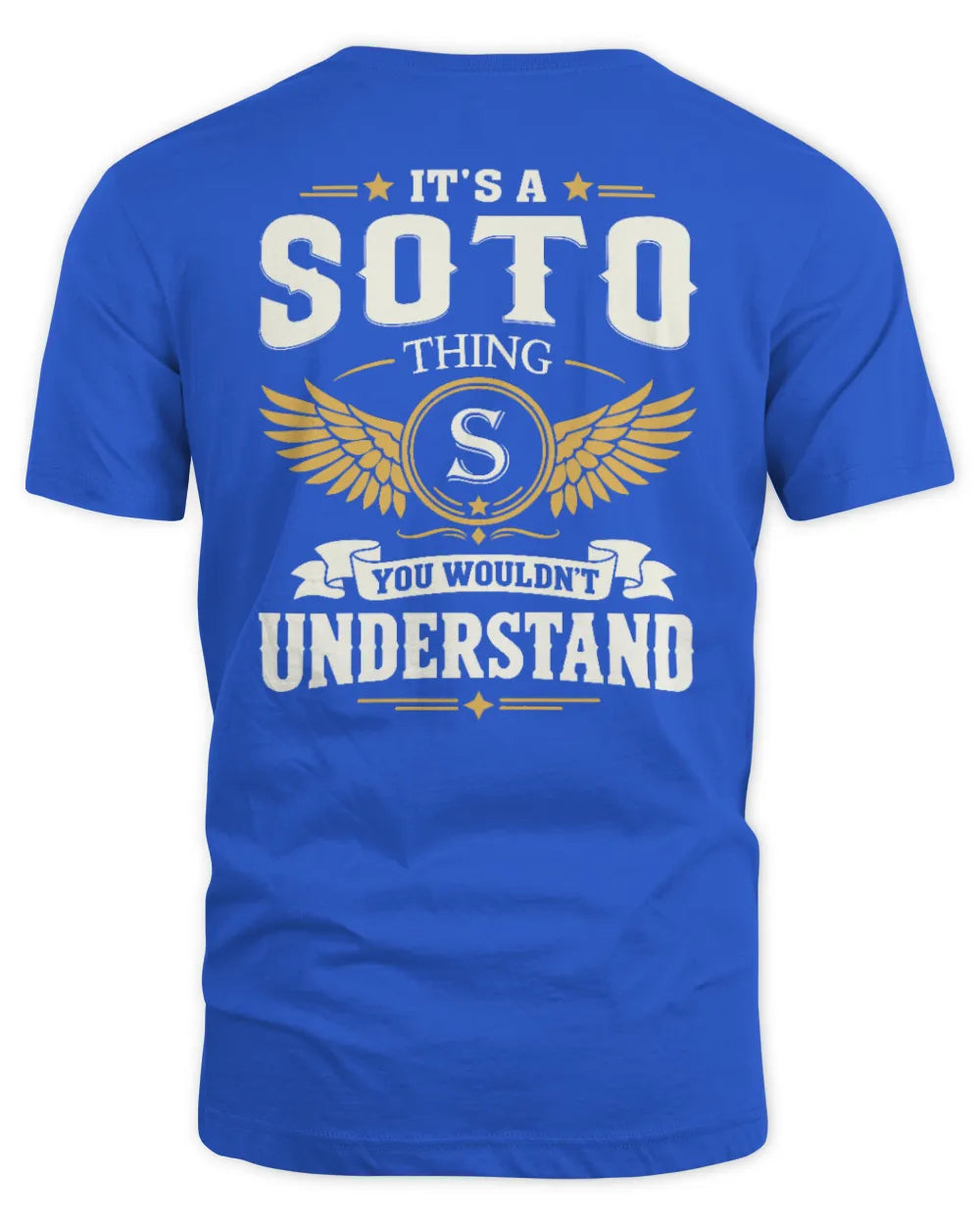 SOTO KT06-M008 It’s a [NAME] Thing – You Wouldn’t Understand | Personalized Vintage T-Shirt - Unisex Standard T-Shirt - Royal