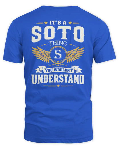 SOTO KT06-M008 It’s a [NAME] Thing – You Wouldn’t Understand | Personalized Vintage T-Shirt - Unisex Standard T-Shirt - Royal