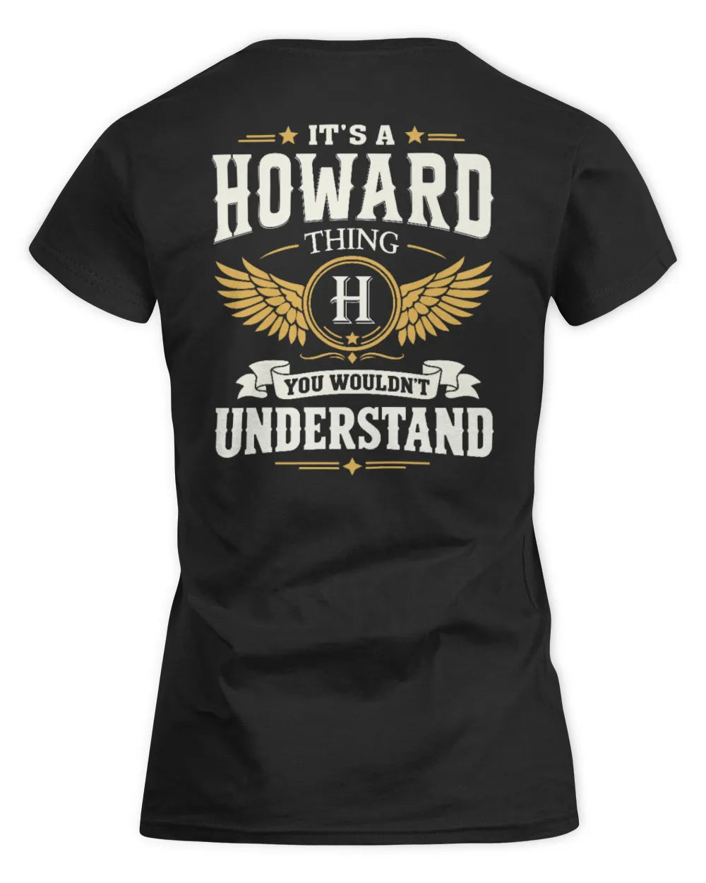 HOWARD KT06-M008 It’s a [NAME] Thing – You Wouldn’t Understand | Personalized Vintage T-Shirt - Women's Standard T-Shirt - Black