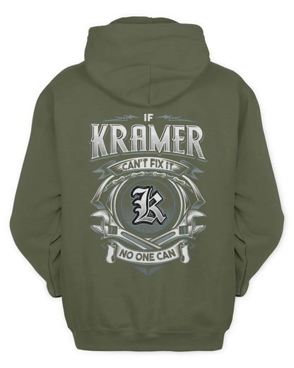 KRAMER AP81-K4-626 - Personalized Ahmed Quote Apparel “If Ahmed Can't Fix It, No One Can” - Unisex Hoodie - Military Green