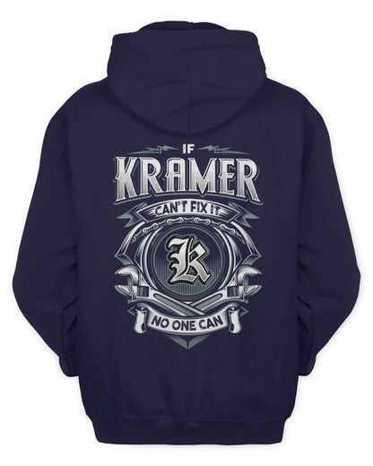 KRAMER AP81-K4-626 - Personalized Ahmed Quote Apparel “If Ahmed Can't Fix It, No One Can” - Unisex Hoodie - Navy
