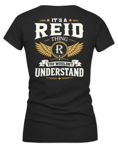 REID KT06-M008 It’s a [NAME] Thing – You Wouldn’t Understand | Personalized Vintage T-Shirt - Women's V-Neck T-Shirt - Black