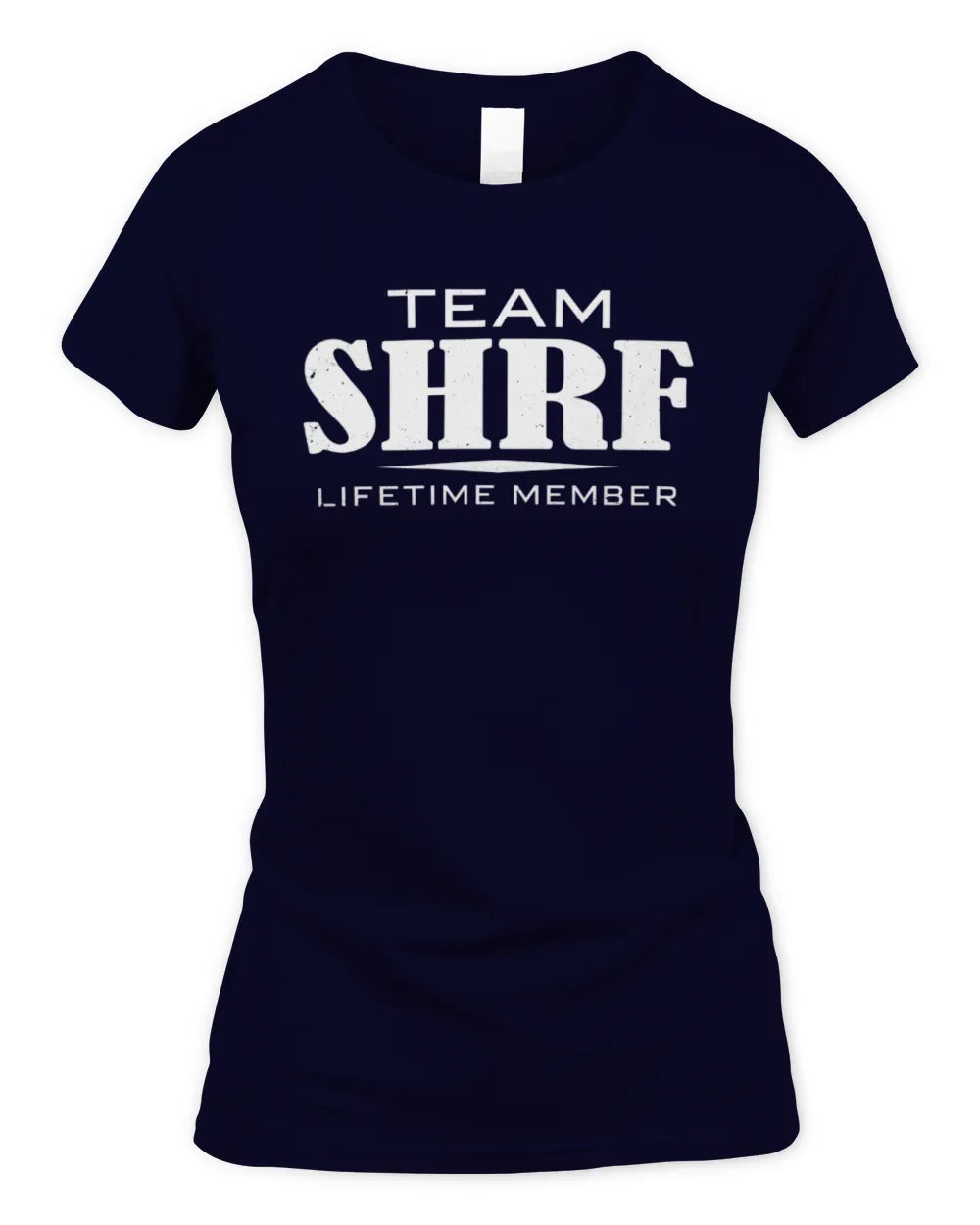 SHRF BL62-K4-128 - Personalized “Team NAME Lifetime Member” - Women's Standard T-Shirt - Navy