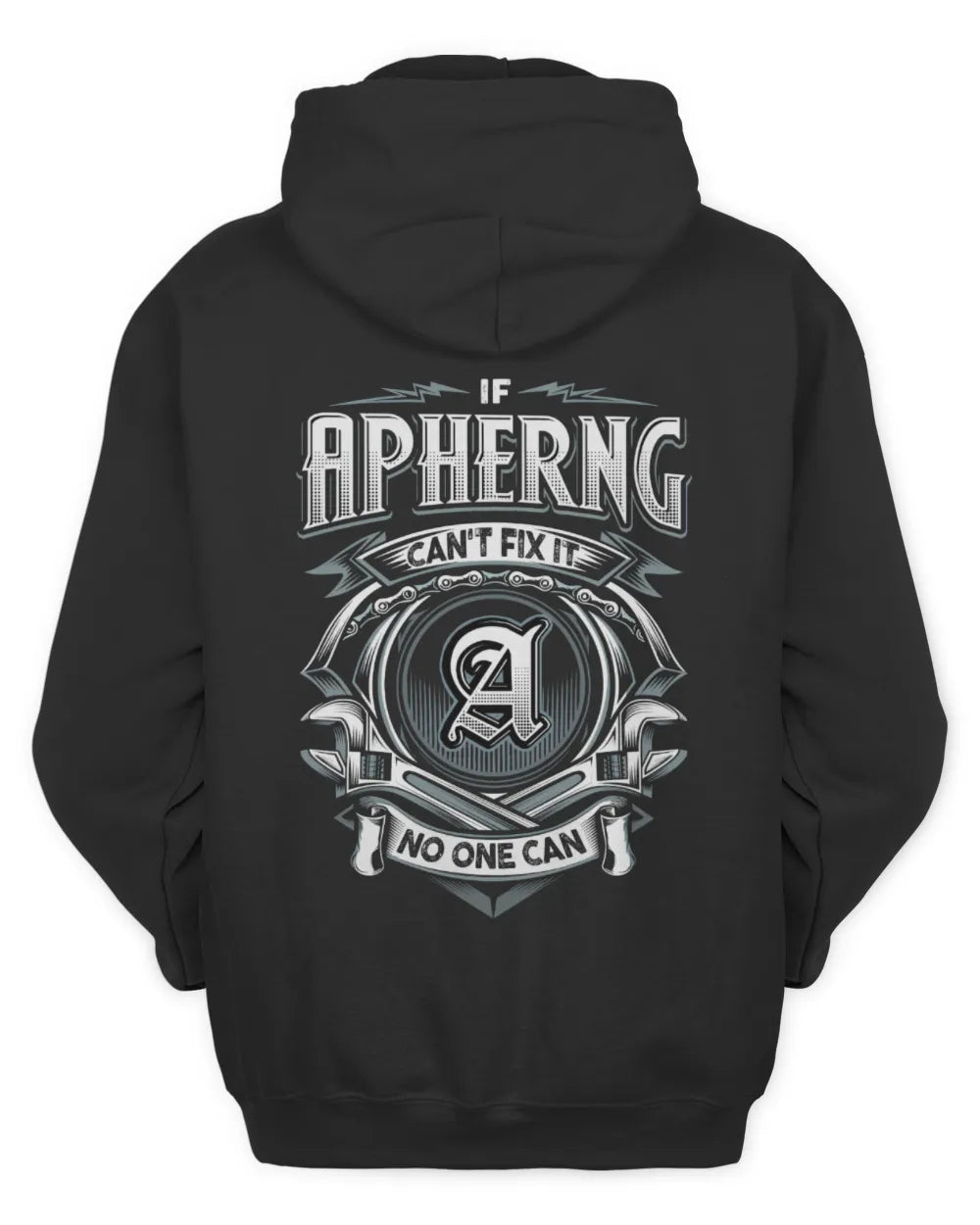 APHERNG AP81-K4-626 - Personalized Ahmed Quote Apparel “If Ahmed Can't Fix It, No One Can” - Unisex Hoodie - Black