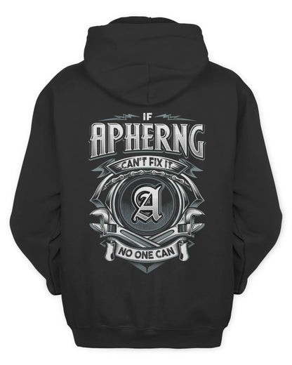 APHERNG AP81-K4-626 - Personalized Ahmed Quote Apparel “If Ahmed Can't Fix It, No One Can” - Unisex Hoodie - Black