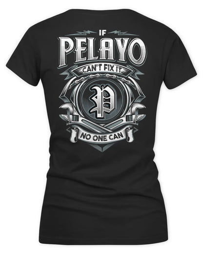 PELAYO AP81-K4-626 - Personalized Ahmed Quote Apparel “If Ahmed Can't Fix It, No One Can” - Women's V-Neck T-Shirt - Black