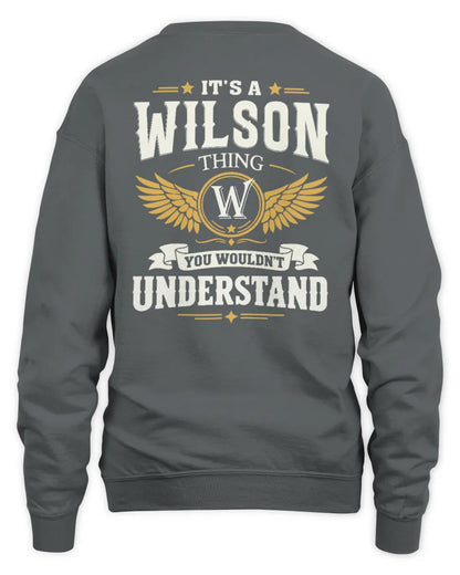 WILSON KT06-M008 It’s a [NAME] Thing – You Wouldn’t Understand | Personalized Vintage T-Shirt - Unisex Sweatshirt - Charcoal