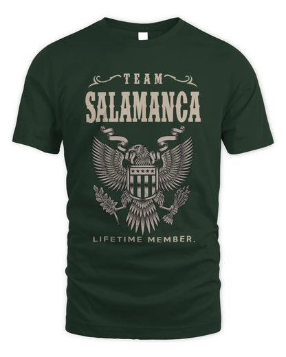 SALAMANCA TP06-K82 – Personalized Classic Style Apparel “Team NAME Lifetime Member” - Unisex Standard T-Shirt - Forest Green