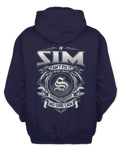 SIM AP81-K4-626 - Personalized Ahmed Quote Apparel “If Ahmed Can't Fix It, No One Can” - Unisex Hoodie - Navy
