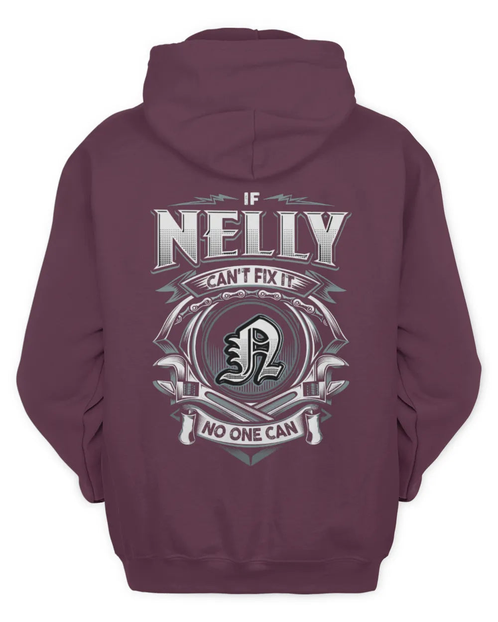 NELLY AP81-K4-626 - Personalized Ahmed Quote Apparel “If Ahmed Can't Fix It, No One Can” - Unisex Hoodie - Maroon