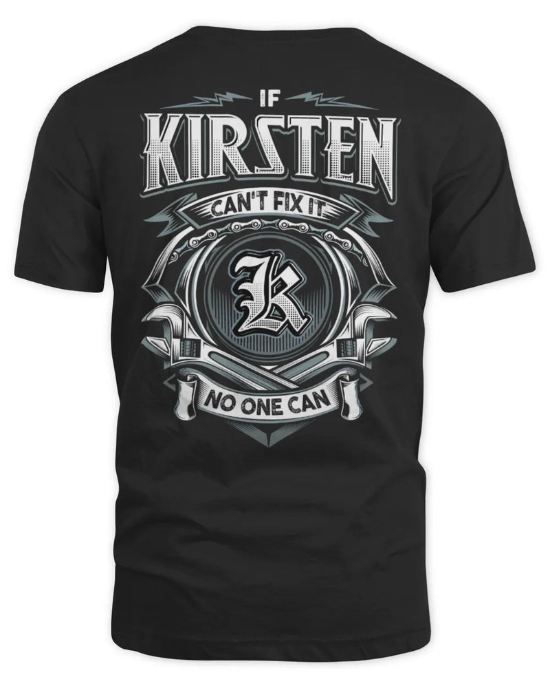 KIRSTEN AP81-K4-626 - Personalized Ahmed Quote Apparel “If Ahmed Can't Fix It, No One Can” - Unisex Standard T-Shirt - Black