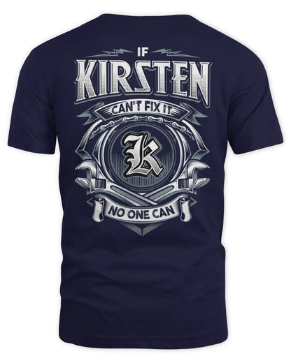 KIRSTEN AP81-K4-626 - Personalized Ahmed Quote Apparel “If Ahmed Can't Fix It, No One Can” - Unisex Standard T-Shirt - Navy