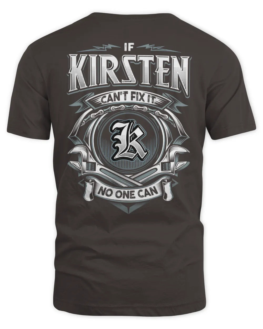 KIRSTEN AP81-K4-626 - Personalized Ahmed Quote Apparel “If Ahmed Can't Fix It, No One Can” - Unisex Standard T-Shirt - Dark Chocolate