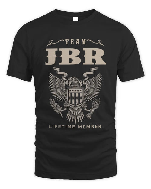 JBR TP06-K82 – Personalized Classic Style Apparel “Team NAME Lifetime Member” - Unisex Standard T-Shirt - Black