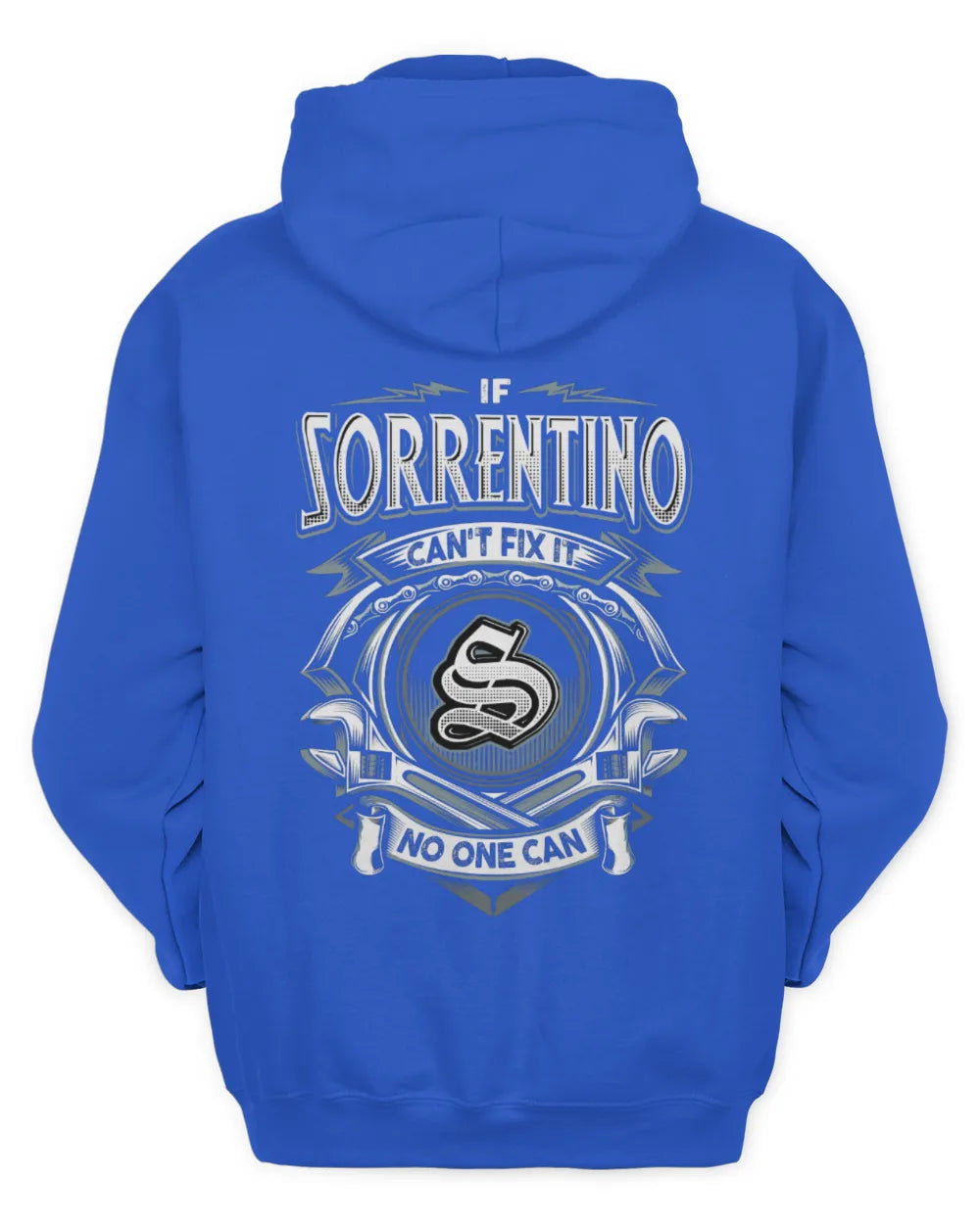 SORRENTINO AP81-K4-626 - Personalized Ahmed Quote Apparel “If Ahmed Can't Fix It, No One Can” - Unisex Hoodie - Royal