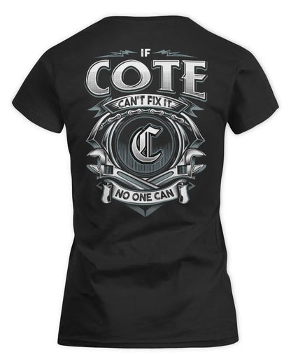 COTE AP81-K4-626 - Personalized Ahmed Quote Apparel “If Ahmed Can't Fix It, No One Can” - Women's Standard T-Shirt - Black