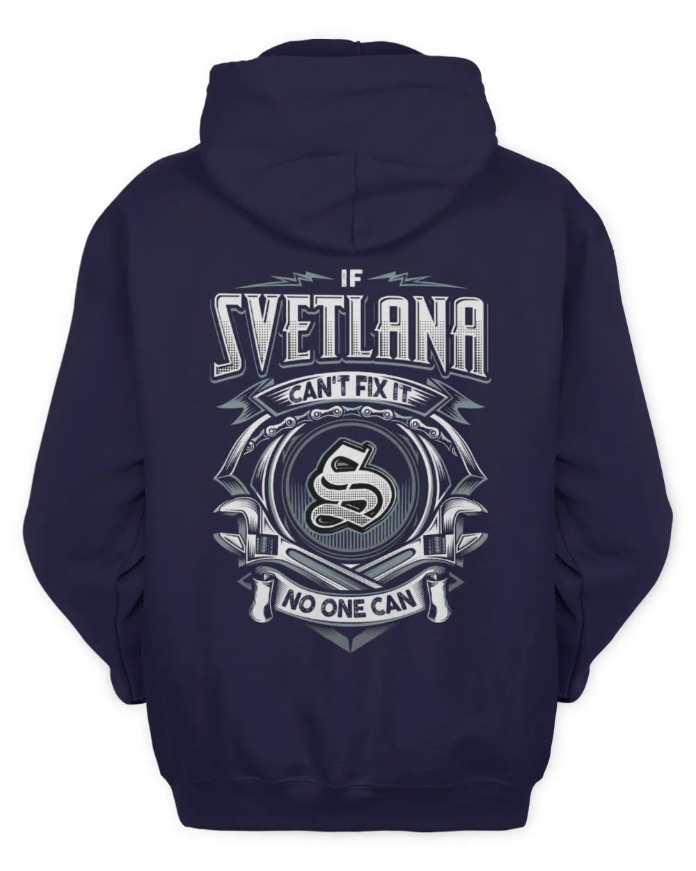 SVETLANA AP81-K4-626 - Personalized Ahmed Quote Apparel “If Ahmed Can't Fix It, No One Can” - Unisex Hoodie - Navy