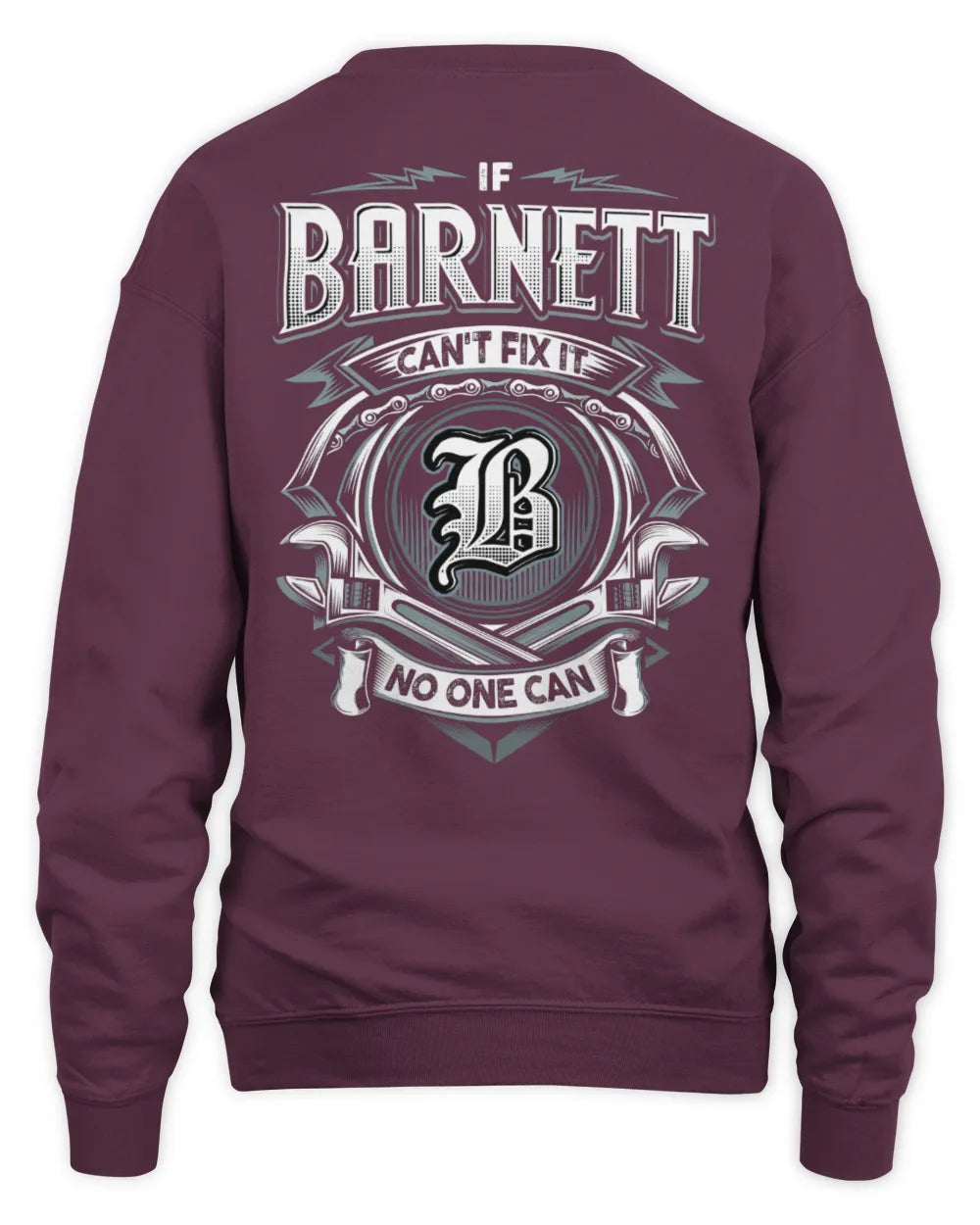 BARNETT AP81-K4-626 - Personalized Ahmed Quote Apparel “If Ahmed Can't Fix It, No One Can” - Unisex Sweatshirt - Maroon