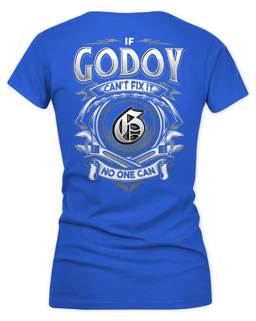 GODOY AP81-K4-626 - Personalized Ahmed Quote Apparel “If Ahmed Can't Fix It, No One Can” - Women's V-Neck T-Shirt - Royal