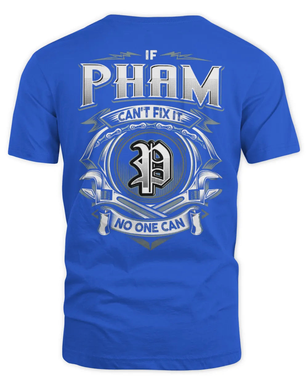 PHAM AP81-K4-626 - Personalized Ahmed Quote Apparel “If Ahmed Can't Fix It, No One Can” - Unisex Standard T-Shirt - Royal