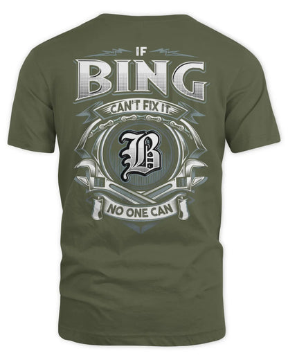 BING AP81-K4-626 - Personalized Ahmed Quote Apparel “If Ahmed Can't Fix It, No One Can” - Unisex Standard T-Shirt - Military Green
