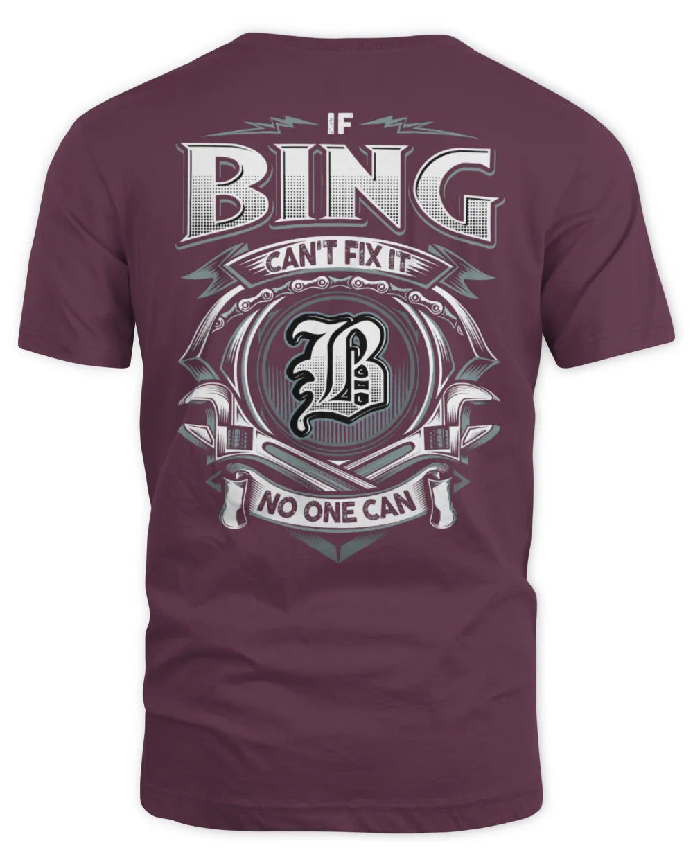 BING AP81-K4-626 - Personalized Ahmed Quote Apparel “If Ahmed Can't Fix It, No One Can” - Unisex Standard T-Shirt - Maroon